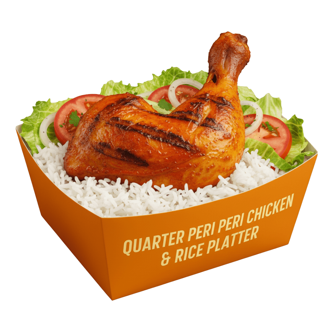 Quarter peri peri halal chicken in surbiton